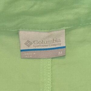 Columbia Womens Jacket Size M Green Button Up Lightweight Coat NWT‎